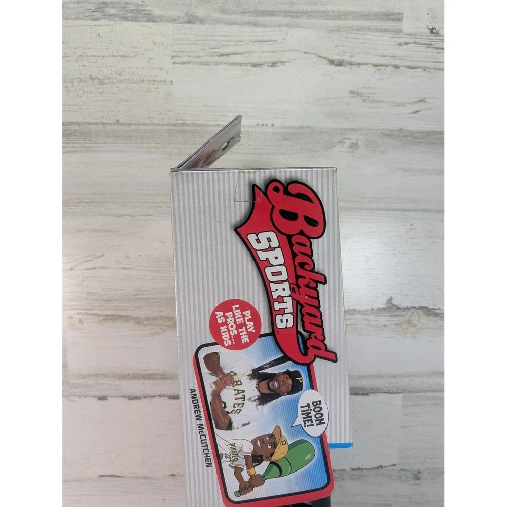 Backyard Sports Sonic Boom Bat‎ & Ball Set Green Baseball Toy Andrew McCutchen